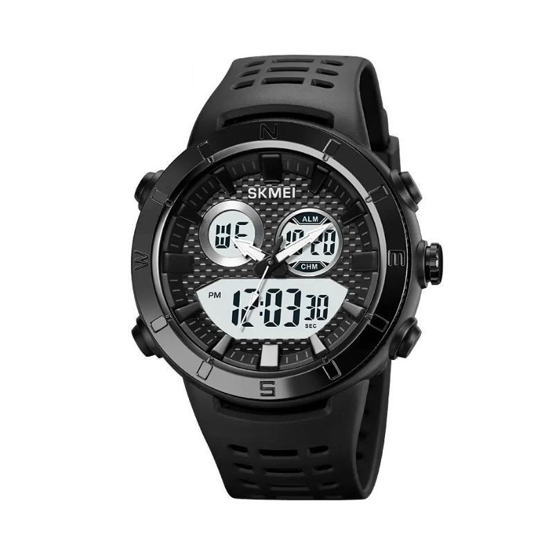 Ψηφιακό/αναλογικό ρολόι χειρός – Skmei – 2014 – Black/White Κωδικός: 220143_bw