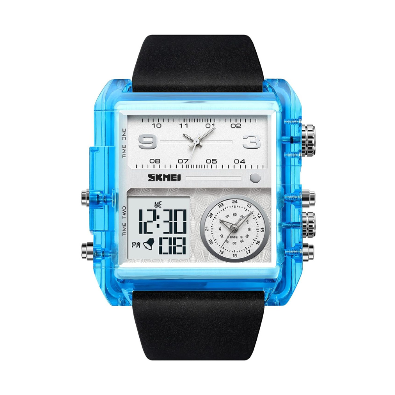 Ψηφιακό/αναλογικό ρολόι χειρός – Skmei – 2020 – Blue Κωδικός: 220204_2020_bl