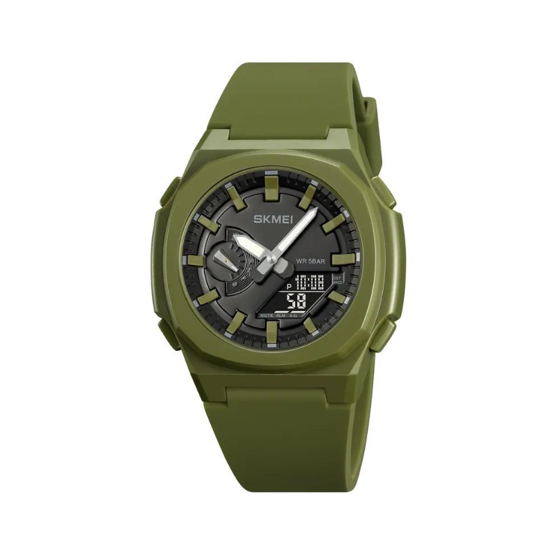 Ψηφιακό/αναλογικό ρολόι χειρός – Skmei – 2091 – Green Κωδικός: 220914_g