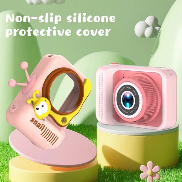Παιδική ψηφιακή κάμερα - Q2 - Snail - 810651 - Pink - Image 3