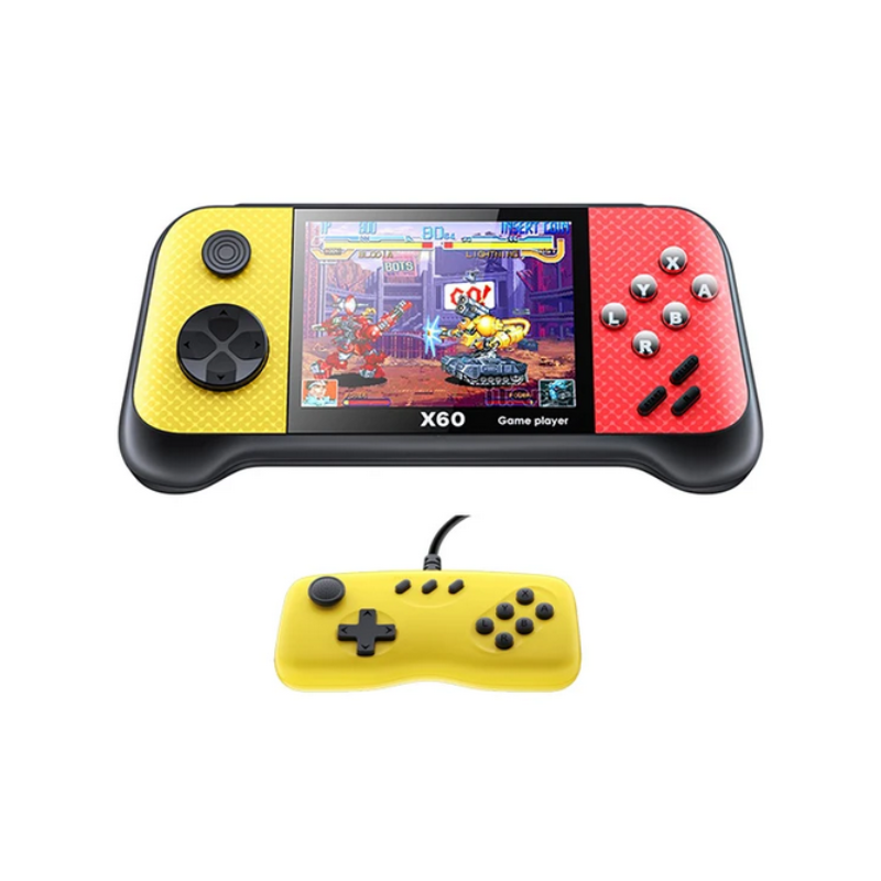 Φορητή κονσόλα παιχνιδιών με χειριστήριο – X60 – 887677 – Yellow/Red Κωδικός: 887677_yr