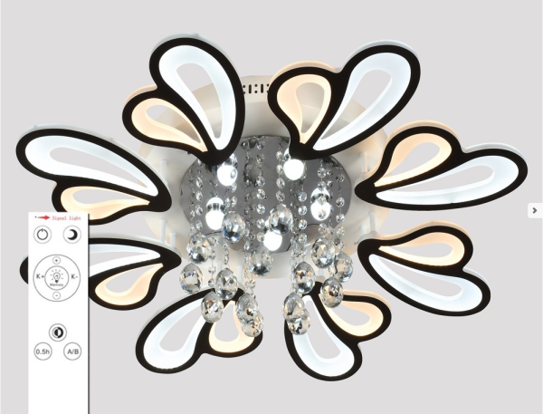 Φωτιστικό οροφής LED - Πλαφονιέρα με Dimmer - 5169-8BK - 943826 - Image 2