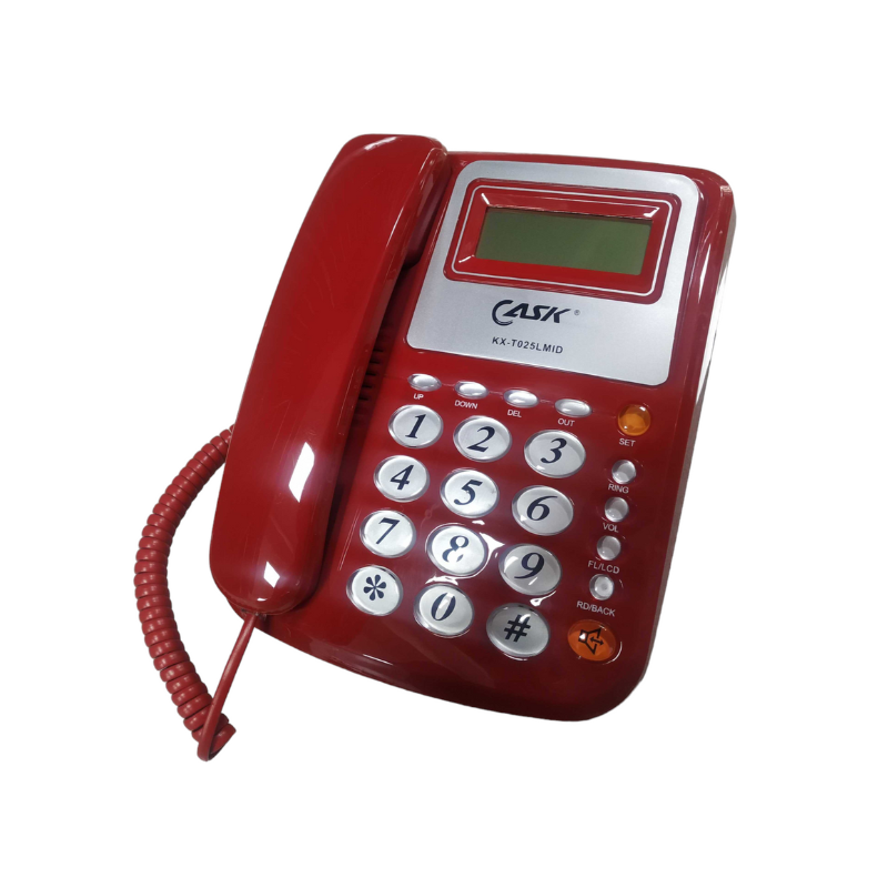 Ενσύρματο σταθερό τηλέφωνο – 025 – 210122 – Red Κωδικός: 210122_r