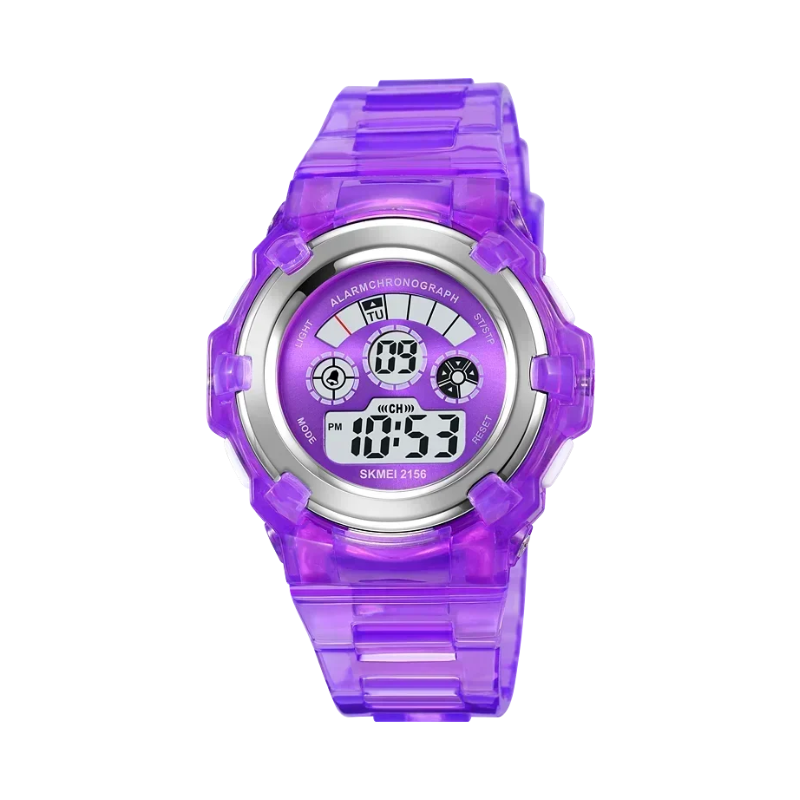 Ψηφιακό ρολόι χειρός – Skmei – 2156 – Purple Κωδικός: 219611_2156_pu