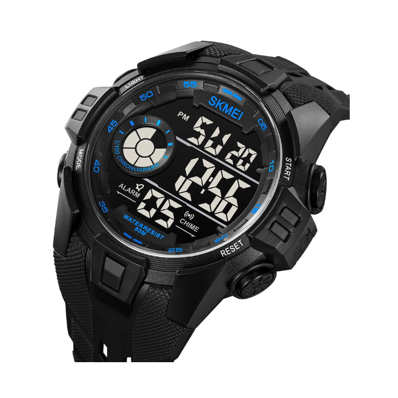 Ψηφιακό ρολόι χειρός – Skmei – 2123 – Black/Blue Κωδικός: 221232_bbl