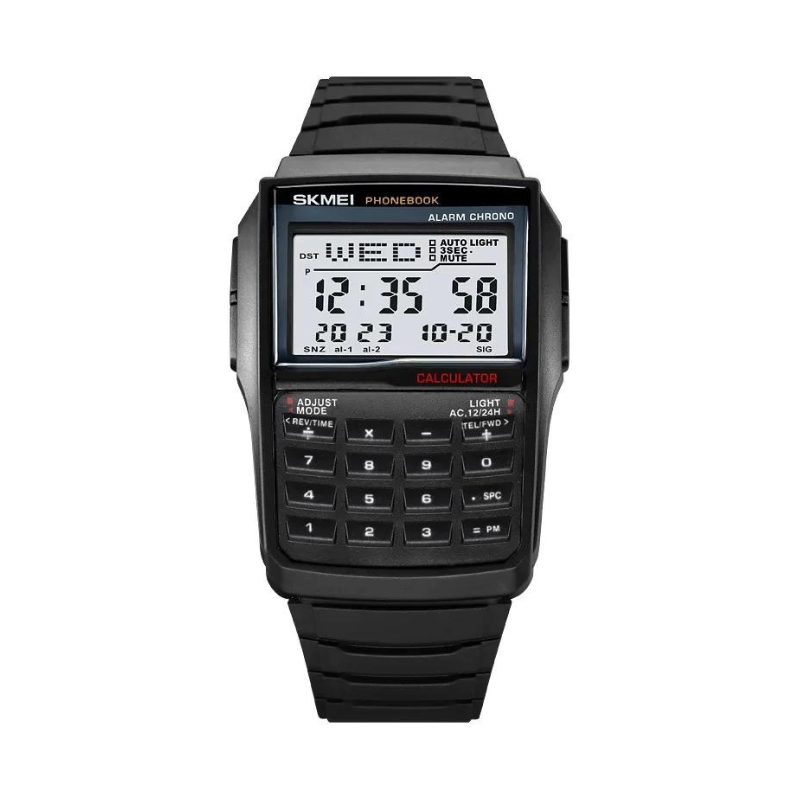 Ψηφιακό ρολόι χειρός με πληκτρολόγιο – Skmei – 2255 – Black Κωδικός: 222550_b