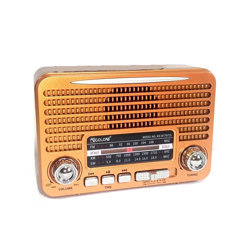 Επαναφορτιζόμενο ραδιόφωνο Retro – RX7071BT  – 730503 – Gold Κωδικός: 730503_g