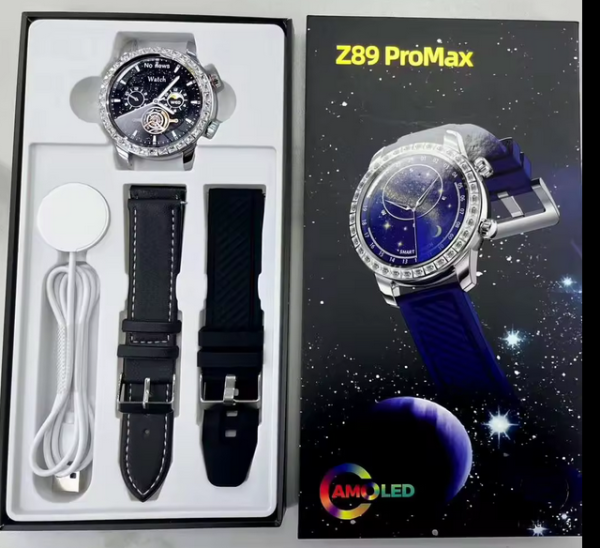 Smartwatch με 2 λουράκια - Z89 PRO MAX - 880785 - Black - Image 2