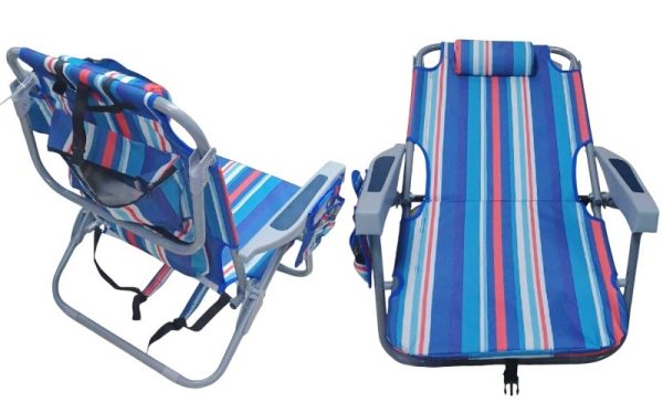 Πτυσσόμενη καρέκλα camping - 1613LV - 241750 - Blue/Green - Image 2