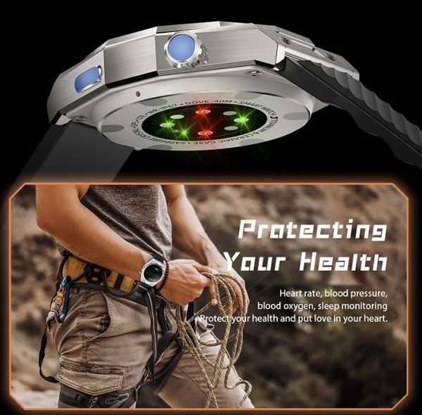 Σετ Smartwatch με 3 λουράκια - Z83 MAX - 880518 - Blue - Image 4