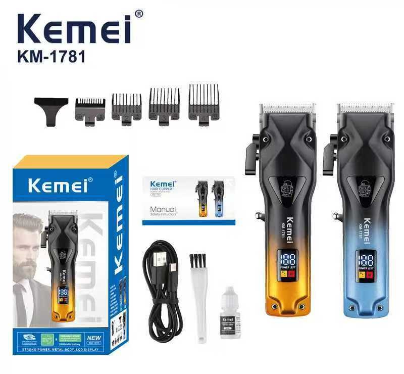 Κουρευτική μηχανή - KM-1781 - Kemei - Blue